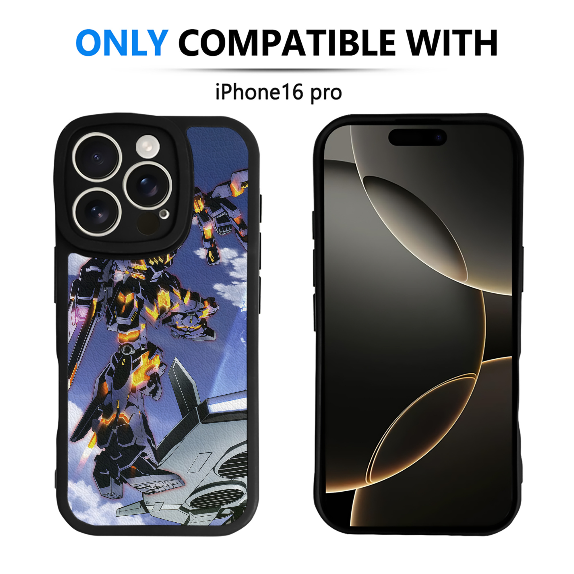 （画像用） 機動戦士ガンダム Mobile Suit Gundam 【iPhone 16シリーズ対応】シリコンスマホケース（レザー調） 材質：シリコン